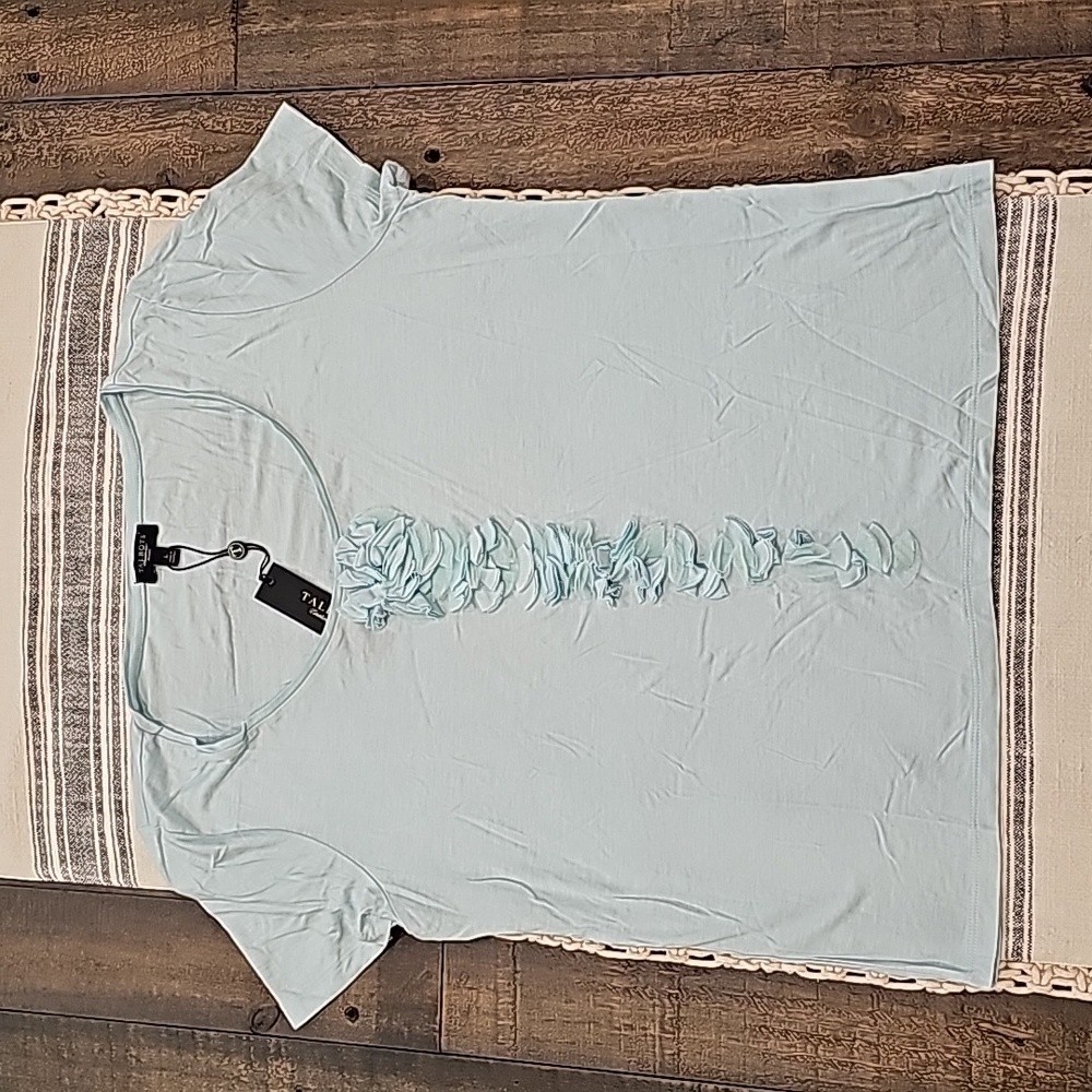 NWT Talbots Large Women's Top Light Blue